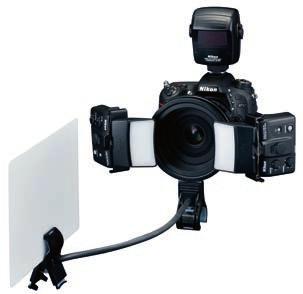 Specifikace Sada makroblesků R1C1/R1 Špičkový systém blesků pro tvůrčí bezdrátovou makrofotografii R1C1: Close-up Speedlight Commander Kit (řídicí jednotka SU-800, dva blesky SB-R200 a veškeré