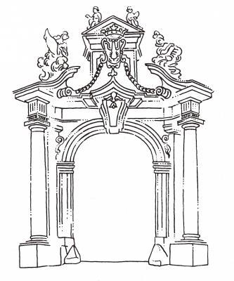 I. část - DĚJINY UMĚNÍ 1. Jak se nazývá tento ornament? a) akant b) rokaj c) feston d) rozvilina 2. Na obrázku je prvek stavby: a) barokní b) renesanční c) gotické d) geometrické moderny 3.