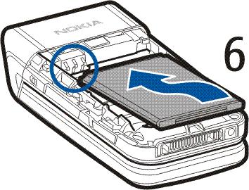 Jemnì natlaète dr¾ák SIM karty na telefon, aby s cvaknutím dosedl na místo. 6.