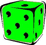 Tři kostky Hráč B může libovolně popsat tři kostky čísly 1, 2, 3, 4, 5 a 6 (čísla se mohou opakovat). Hráč A si jako první vybere jednu kostku.