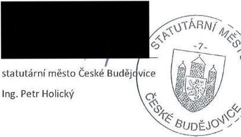 zákona dle předchozí věty nevyplývá, jakož i uveřejnění na oficiálních webových stránkách města České Budějovice.