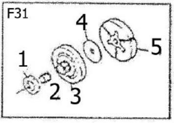Při opětovném nasazování krytu válce je potřeba se ujistit, že všechny dráty a těsnící kroužky jsou umístěny správně. (F29). DOPORUČENÍ! Ujistěte se, že je nasávací otvor vzduchu zablokovaný. 2.