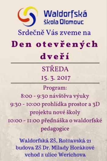 Od té doby už dceru neslyšela zpívat. Nadcházející události 15. 3. Den otevřených dveří 17. 3. Vynášení Moreny 12. 4.