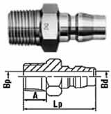 BSPT (mosaz) (uhlíková ocel) (nerez AISI 304) s A NK-20SF-B NK-20SF-S NK-20SF-SS 1/4 49,5 13 26,5 NK-30SF-B NK-30SF-S NK-30SF-SS 3/8 50,5 14