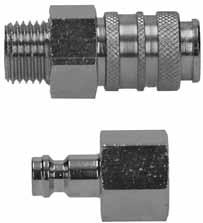 Rychlospojky EWO EUROSTANAR MINI N 5 Norma: Použití: Prac. tlak: Těsnění: Výhody: Eurostandard N 5 Pneumatika (vzduch, dusík, jiné nehořlavé plyny) 16 bar (koef. bezpečn.