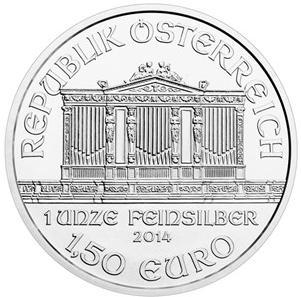 4) Stříbrné zahraniční investiční mince Stříbrná investiční mince Wiener Philharmoniker 1 oz t (ilustrační foto) Stříbrnou