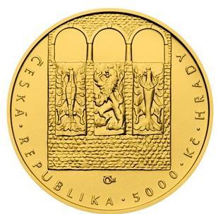 7) Zlaté pamětní mince ČNB Zlaté pamětní mince České národní banky 15,55 g, 31,1 g (ilustrační foto) Zlaté pamětní mince vydávané