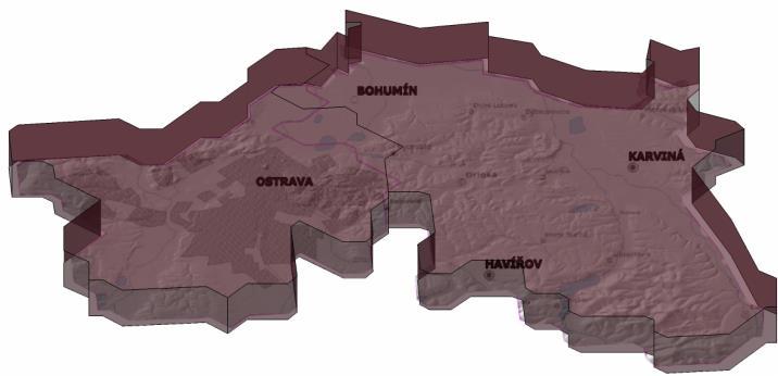 Výchozí: c PM10 = 50 μg/m 3 + 24h: c PM10 = 107 μg/m 3 + 48h: c PM10 = 114 μg/m 3 OSTRAVA: