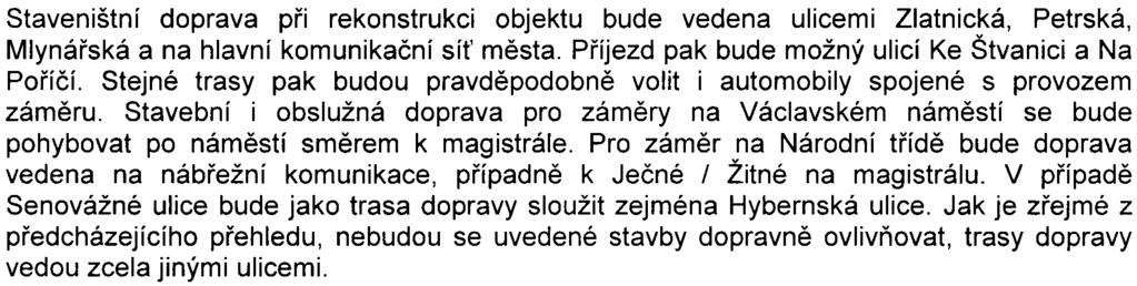 0,45 % stávajících intenzit a v reálné situaci nebude rozeznatelné od bìžného kolísání dopravy v rámci dne nebo týdne.