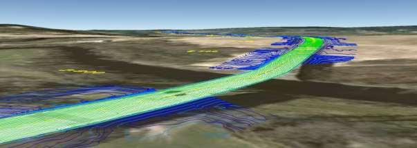 Analýza pomocí sklonů je založena na vyjádření sklonů s pomocí barevných odstínů trojúhelníků digitálního modelu terénu, podle úhlů mezi normálami trojúhelníků a svislicí (Obr.6).