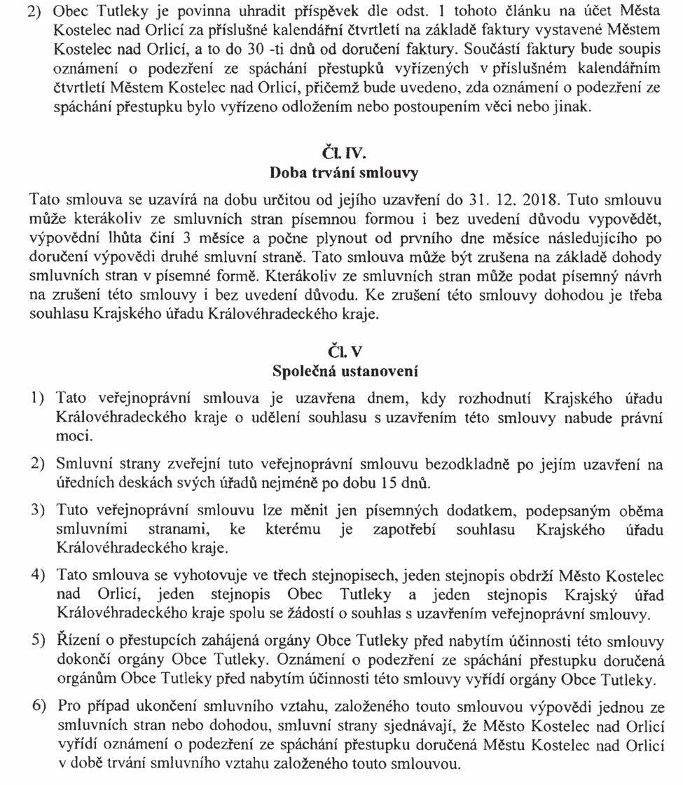 Částka 2/2015 Věstník právních předpisů Královéhradeckého kraje Strana 124 V Tutlekách dne 6. 1. 2015 V Kostelci nad Orlicí dne 9.