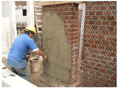 reinforce earthen buildings (Blondet et al., 2006).