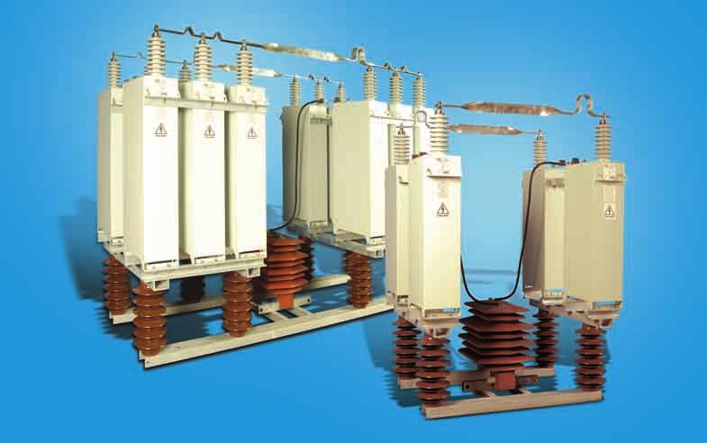 According to the requirement it is possible to include also inrush current reactors or other protection and measuring elements (unbalance relay, detuning reactor, current transformer..).