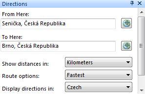 FIND/HLEDAT Po kliknutí na ikonku Find/Hledat můžeme do vyhledávače zadat místo, které chceme hledat stát, město, budovu.