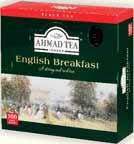 Černé a zelené čaje 100 sáčků à 2 g samostatně balené porce v ALU přebalech 12 ks v kartonu 030 ENGLISH BREAKFAST TEA Balení - 100 2 g 028 ENGLISH NO.