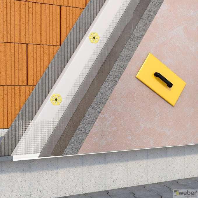 Omítka weberpas silikon concrete umožňuje provedení hladkých ploch se