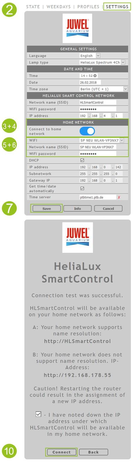 HeliaLux SmartControl v domácí síti Kvůli pohodlné dosažitelnosti ovladače HeliaLux SmartControl je možné zařízení připojit k domácí síti.