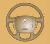 Bezpečnost při jízdě ZVUKOVÉ VÝSTRAŽNÉ ZAŘÍZENÍ (KLAKSON) Zatlačte na střed volantu.