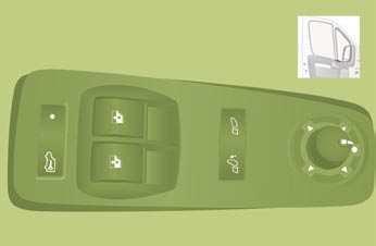 Zpětná zrcátka a okna 70 A Automatická funkce Stiskněte nebo přitáhněte ovladač A / B až za bod odporu : po uvolnění ovladače se okno úplně otevře nebo zavře. Novým povelem můžete pohyb okna zastavit.