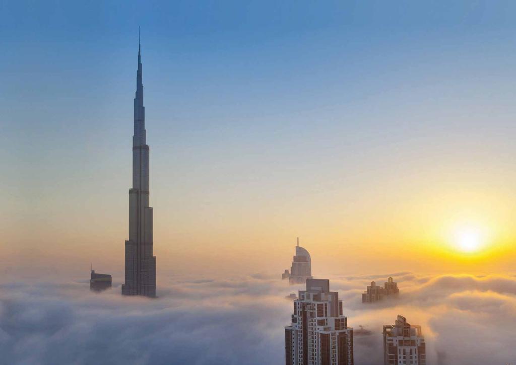 Nejvyšší budova světa, 830 metrů vysoký dubajský mrakodrap Burdž Chalífa, představuje spojení nejvyspělejších stavebních technologií a historického odkazu islámské architektury.