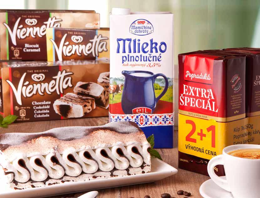 Viennetta 3 druhy 650 ml jednotková cena 2,29