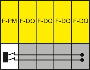 SIMATIC ET 200SP F-PM-E 24VDC/8A PPM 2 vstupy [SIL3/PLe] 1 výstup pm- nebo pp-switching, výstupní proud 8 A [SIL3/PLe] Bezpečnostní odpínání