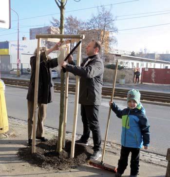 Pracovitým Bielokrížanom od začiatku pomáhajú priatelia zo sídliska Dimitrovka, pridali sa ľudia zo širokého okolia Račianskej ulice a brigád náročných na fyzickú prácu sa pravidelne zúčastňujú