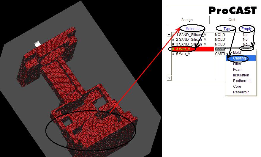 FSI VUT DIPLOMOVÁ PRÁCE Strana 109 1) Kontrola geometrie, zadání materiálů V dalším kroku se provede kontrola geometrie, po které se přistupuje k zadávání materiálu jednotlivým objemovým oblastem