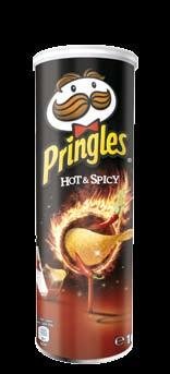 SLANÉ Pringles Hot & Spicy 165g č.v.: 13AP010055 Pringles Tortilla Original 160g č.v.: 13AP010058 Pringles Tortilla Nacho Cheese 160g č.