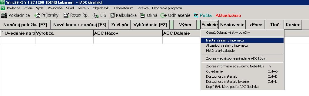 Poznámka: Pre elektronické objednávanie, overovanie dostupnosti a príjem dodacích listov si môžete nastaviť týchto distribútorov: Farmakol, Interpharm, Med-art, PharmaComp, Pharmos, Phoenix,