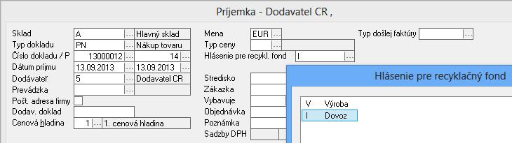 Na predvolenie určitého sektora je potrebné v číselníku sektorov na danom sektore označiť príznak Obaly zahrnúť do tohto sektoru (Obr. 5). Obr.