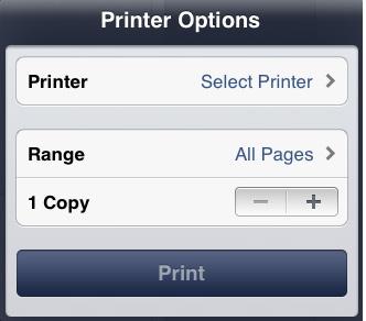 3 Tisk Aplikace s povolenou funkcí AirPrint mohou tisknout do zařízení s povolenou funkcí AirPrint. Nemusíte instalovat žádný ovladač.