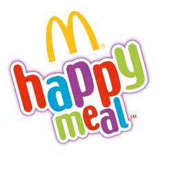 deformována. Logo Happy Meal používáme ve spojení s dětským menu.