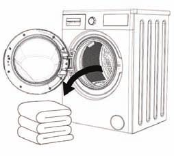Pokud kapacitu zvoleného programu překročíte, na displeji se zobrazí symbol a zazní varovný zvukový signál. Vyjměte přebytečné množství prádla z bubnu pračky, dokud symbol nezmizí.