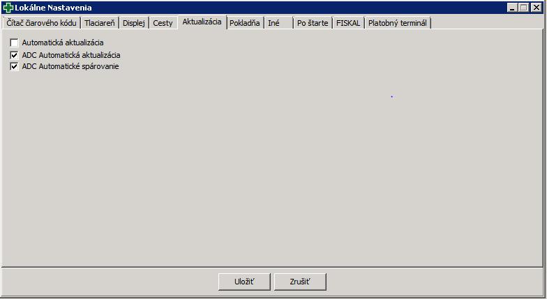 Obrázok 2.2 Nastavenie automatickej aktualizácie Automatická aktualizácia prebehne po spustení programu na tomto počítači.