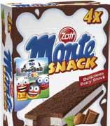 35 15,52 /kg Monte snack pack 4x29g 0.