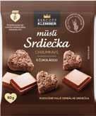 belgickou čokoládou, s brusnicami