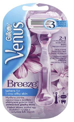 obsahujúci pokožke prirodzené nutrienty Objem: 400 ml DÁMSKÝ HOLIACI STROJČEK GILLETTE VENUS