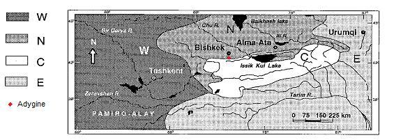 3.3. Klimatické a hydrologické podmínky Hlavní faktor, stanovující klimatický režim, je interakce mezi jihozápadní větví Sibiřské anticyklony a cyklonální aktivitou ze západu (Aizen et al., 1997).