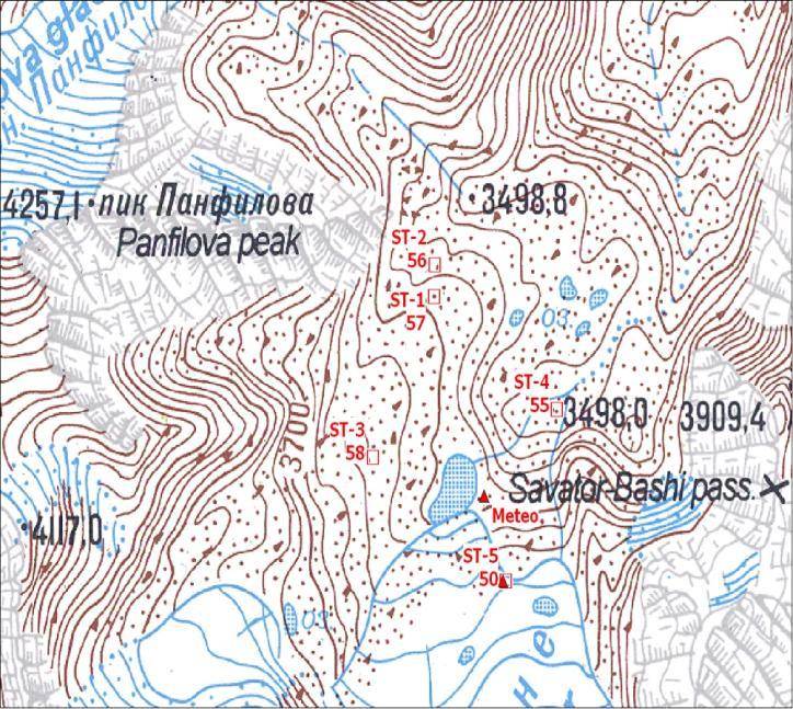 5. VÝSLEDKY 5.1. Popis stanovišť Popis stanovišť vychází z výzkumné zprávy Černého (2011), polohových dat a terénní dokumentace RNDr. Zbyňka Engla, Ph.D. Pro lepší představu bylo při sestavování charakteristiky stanovišť využito programu Google Earth s 3D vizualizací, do kterého byly vloženy souřadnice popisovaných stanovišť.