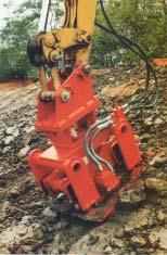 Hydraulický vibrační zhutňovač Série HB Hydraulický vibrační zhutňovač je montován na hydraulické rypadla - robustní a osvědčená konstrukce - kompaktní sestava - nízká hmotnost - pohon u