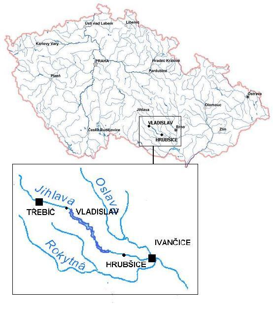 256 J. Makovský, P. Spurný, J. Mareš, J. Hedbávný, T. Vítek pi cal secondary trout zone.