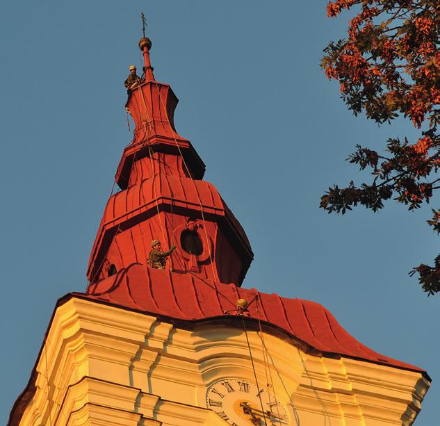 Život v našem městě 40 Zpravodaj /208 www.mesto-modrice.cz 4 Život v našem městě Oprava věže kostela sv.