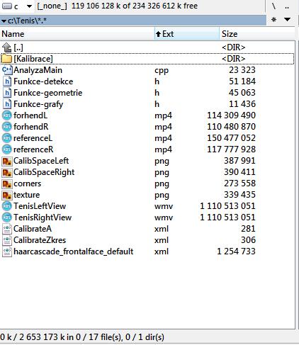 haarcascade frontal default.xml - soubor s daty pro nalezení obličeje metodou Haarovy detekce, jež je součástí instalace OpenCV. Obr. A.