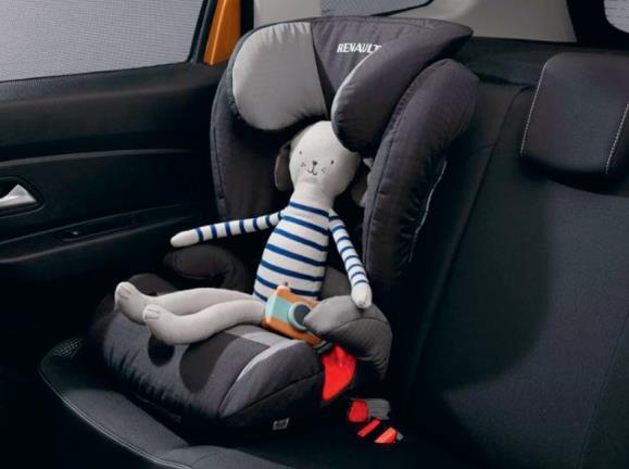 Bezpečnost dětí Sněhové řetězy Dacia Duster 2 3 1 1 DĚTSKÁ SEDAČKA DUOPLUS ISOFIX Nepostradatelný prostředek pro zaručení optimální ochrany a bezpečnosti pro děti ve