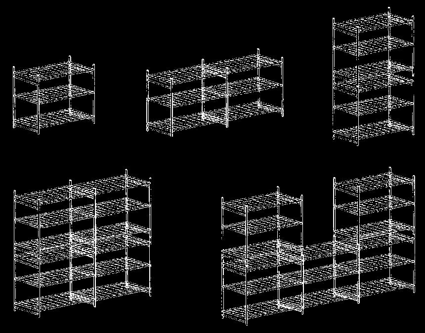 regálový systém pro skladování Shelf system for