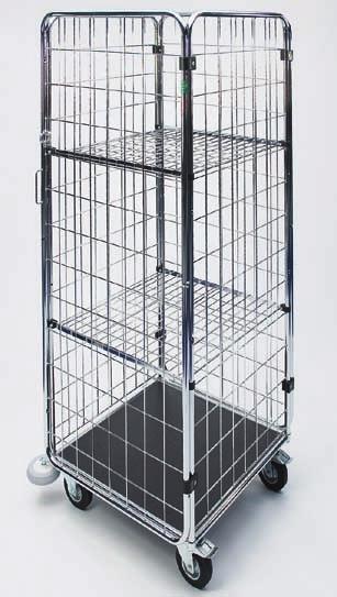 Proportions: 79 x 75 x 164 cm, wheels 2 x fixed + 2 x rotary with brake ø 12,5 cm, max load: 400 kg, max load of shelf: 150