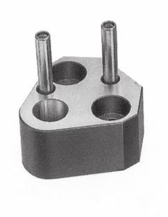 WZ 5484 Retainers, polygon, for punches with cylindrical head Upínací desky pro rychlovýměnné střižníky s válcovou hlavou For quick change punches as per ISO 82 Material retainer 1.