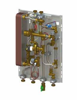 Uponor Bytové výměníkové stanice Uponor Aqua Port a Combi Port Uponor Combi Port M 200 RC Bytová stanice pro přípravu teplé vody, s přímým okruhem pro vytápění Regulátor primárního diferenčního tlaku