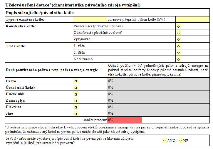 Upozornění: Zvolená opatření budou v případě schválení dotace součástí smlouvy, jejich realizace bude pro žadatele závazná (všechna opatření pak musí být zrealizována a zaplacena do 12 měsíců od